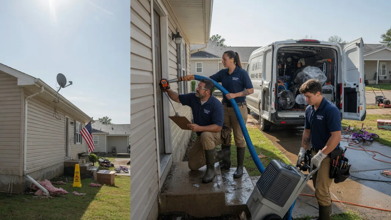 Ceiling Water Damage Restoration in Sabina, OH near me